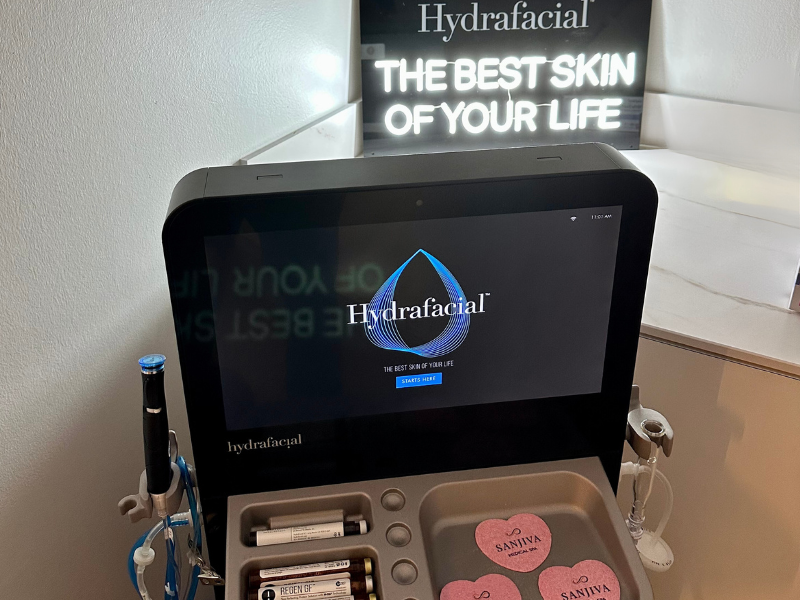 Hydrafacial Syndeo™ machine at Sanjiva Med Spa, Dallas